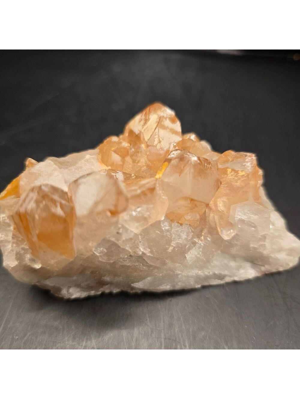 83. Tangerine Quartz Natural Crystal Cluster